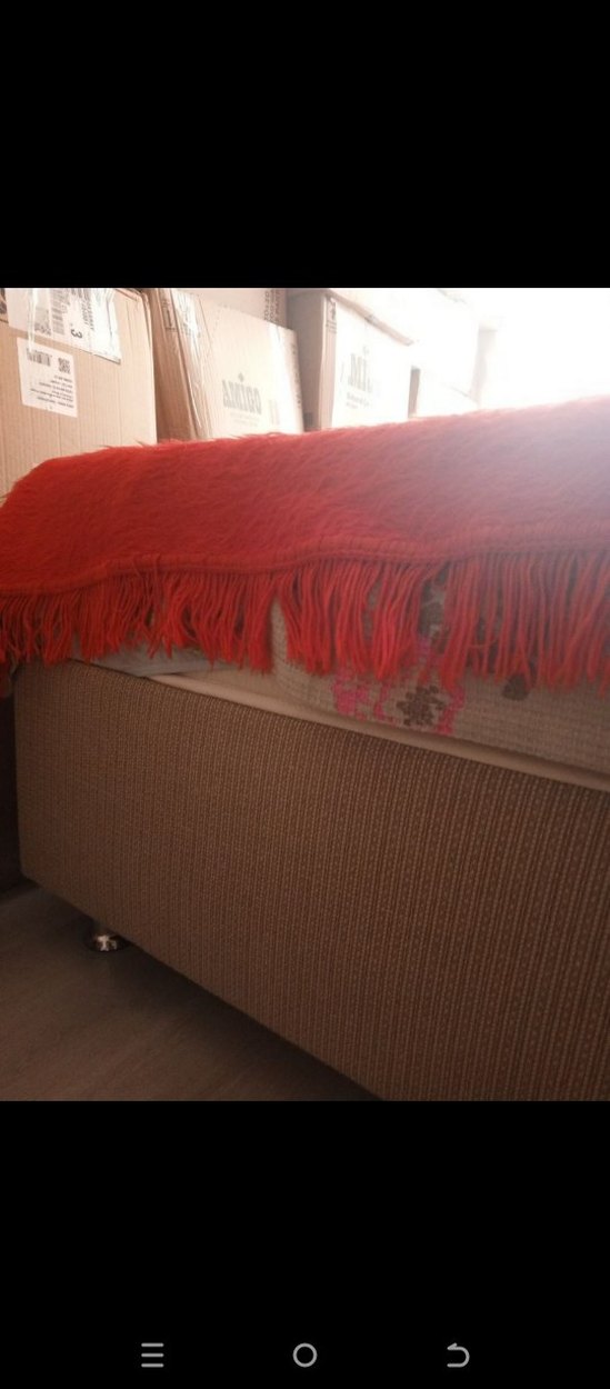 2.05x1.5 m Kırmızı Peluş Pike - Görsel 3