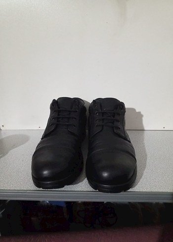 Hakiki Deri Siyah Erkek Bot - Görsel 10