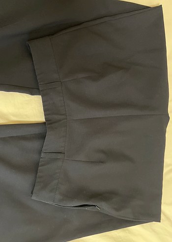 Siyah yüksek bel Kadın Kumaş Pantolon - Görsel 4