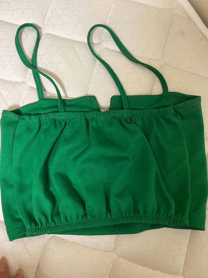 Yeşil Straplez Kadın Bustiyer - Görsel 2