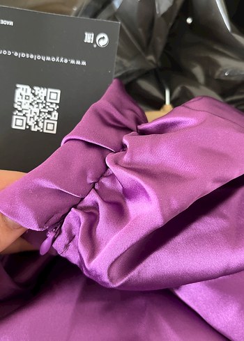 Askısı fiyonklu mini balon elbise - Görsel 7