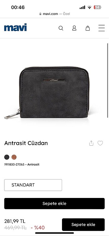 Mavi marka cüzdan