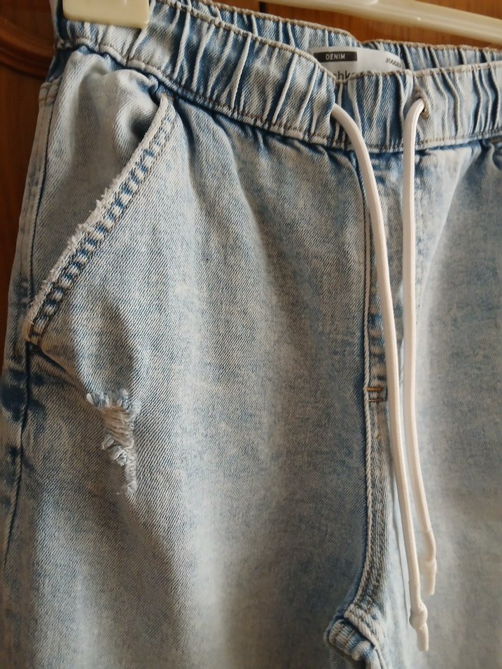 Kadın jean jogger Pantolon - Görsel 5