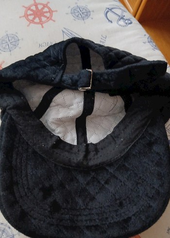 Siyah kadife Kadın Şapka - Görsel 2