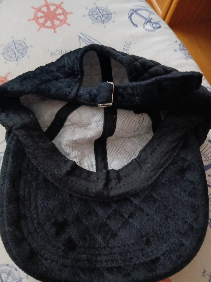 Siyah kadife Kadın Şapka - Görsel 2