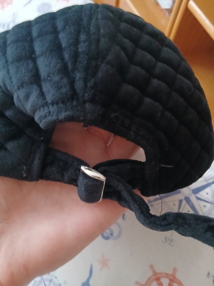 Siyah kadife Kadın Şapka - Görsel 3