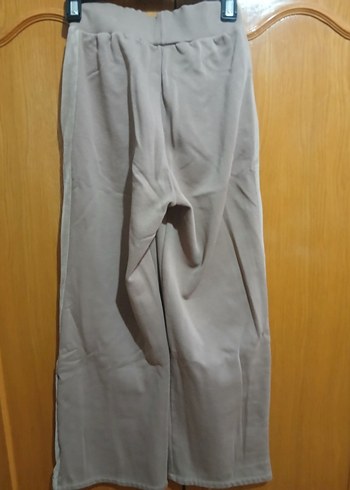 paçaları düğmeli Bej eşofman altı - Görsel 3