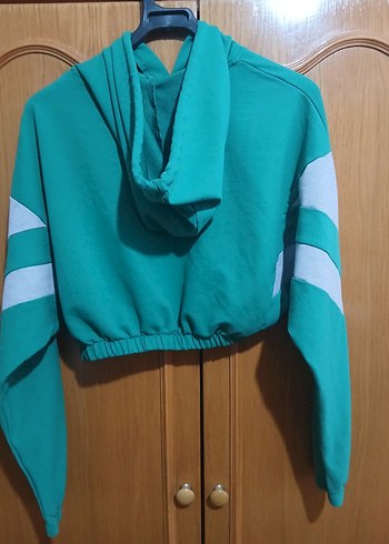 kapuşonlu crop Sweatshirt - Görsel 3