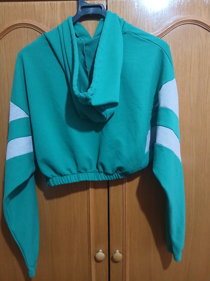 kapuşonlu crop Sweatshirt - Görsel 3