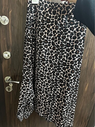 Defacto Leopar yarasa model etek