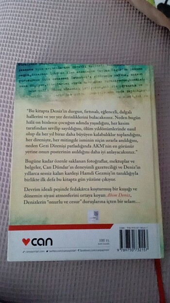 Beden Abim Deniz Can Dündar kitabı