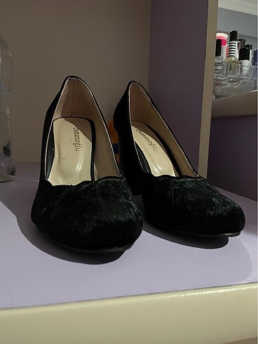 Kadın siyah topuklu ayakkabı - Görsel 2