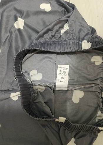 Penti Gri Baskılı Kolsuz Mini Kadın Pijama Takımı