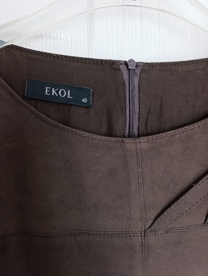 EKOL Nubuk Elbise - Görsel 4