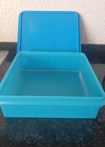 Tupperware Parlak Mavi Saklama Kabı
