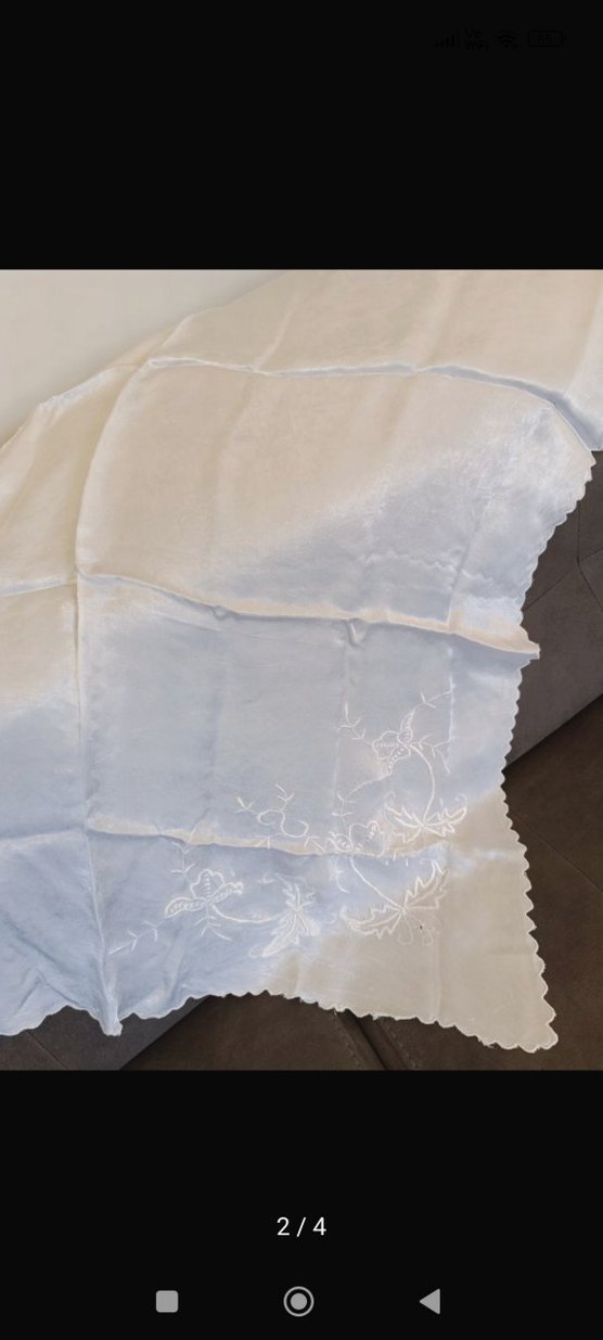 eskilerden nakışlı saten bohça - Görsel 2