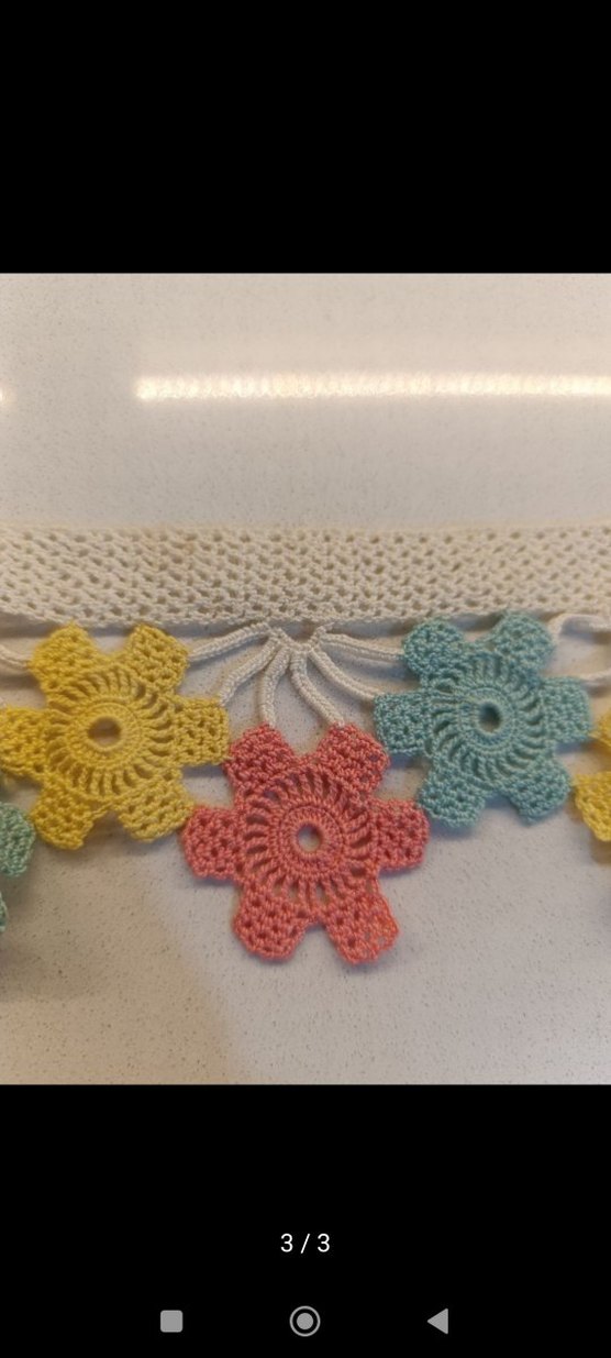 Renkli Çiçekli El Örgüsü Bohem Şerit - Görsel 3