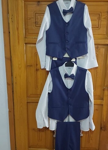 9 Yaş Beden mavi Renk Erkek çocuk takım elbise
