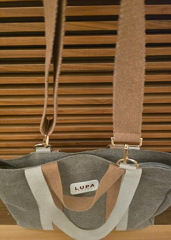 LUPA ÇANTA Bej ve Gri Modern Kadın Omuz Çantası - Görsel 5