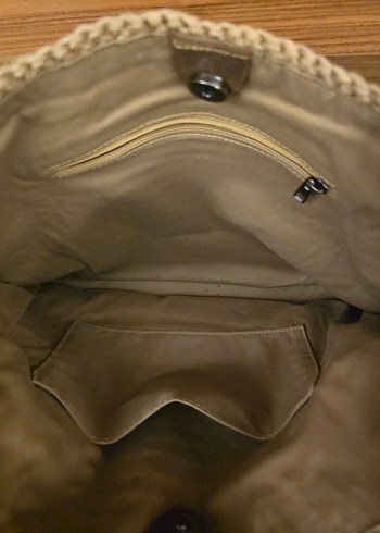 HASIR ÇANTA
Örgü Bohem Kadın Çanta Bej - Görsel 3