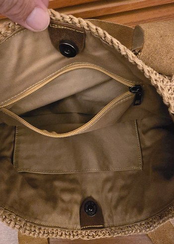 HASIR ÇANTA
Örgü Bohem Kadın Çanta Bej - Görsel 5