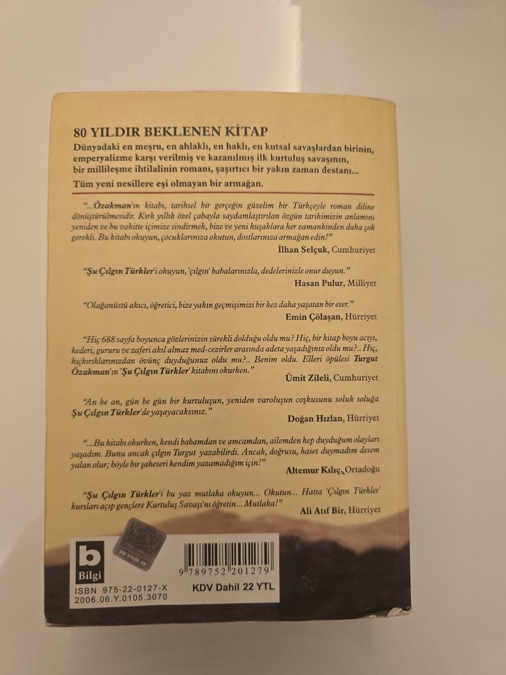 Şu Çılgın Türkler Roman - Turgut Özakman - Görsel 2