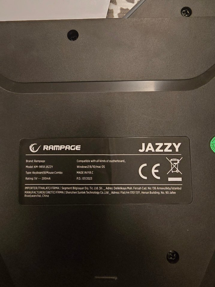 Rampage Jazzy Çok Renkli Oyun Klavyesi - Görsel 3