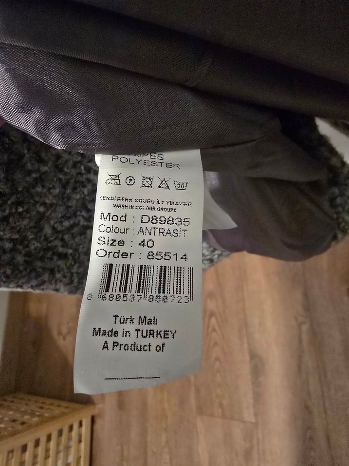 Gri Yünlü Kadın Kaban - Görsel 5