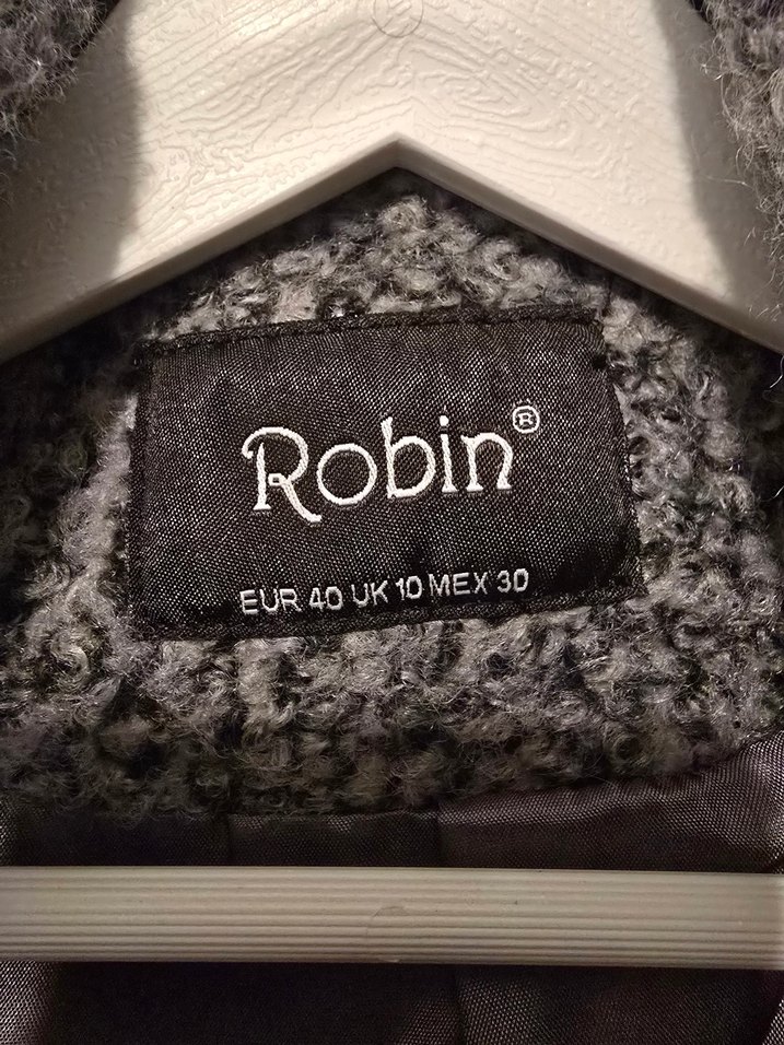 Gri Yünlü Kadın Kaban - Görsel 2