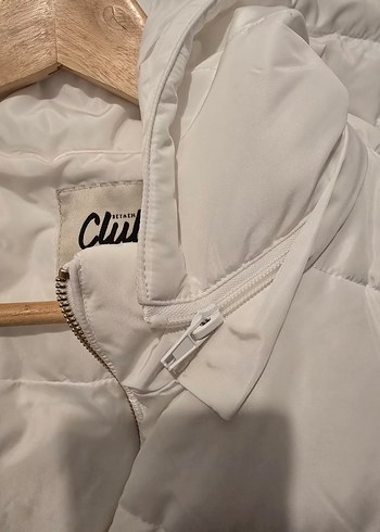 Beyaz Kemerli Kadın Kışlık Mont - Görsel 7