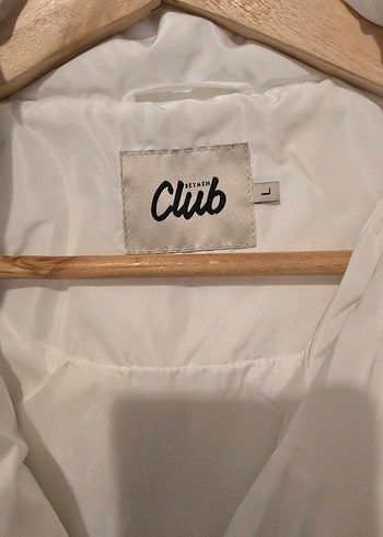 Beyaz Kemerli Kadın Kışlık Mont - Görsel 2