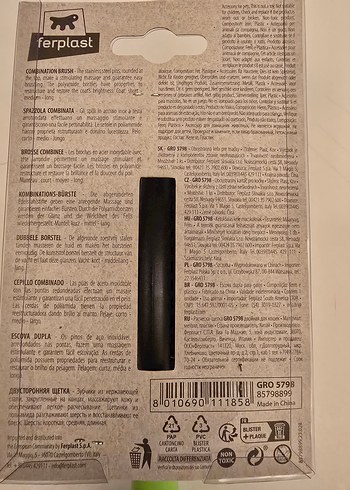 Ferplast Yeşil Kedi Tüy Bakım Fırçası - Görsel 4