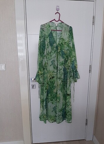 xs Beden yeşil Renk Hm elbise