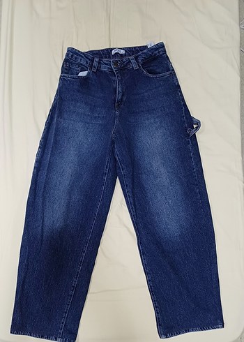 Addax Lacivert 38 Beden Baggy Jean