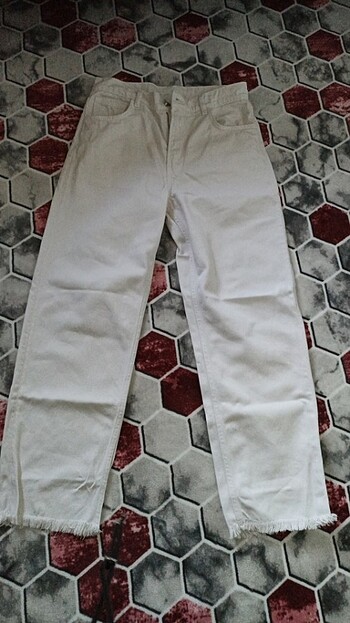 Vintage süt rengi pantolon 
