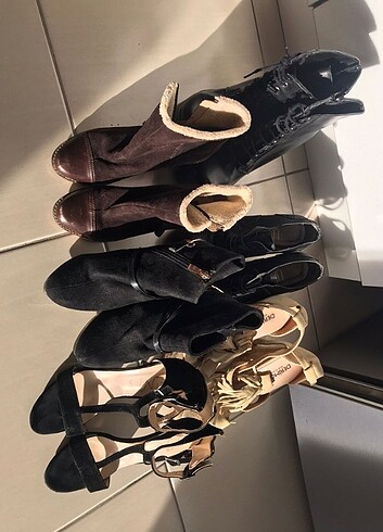 39 Beden siyah Renk Apartman topuklu ayakkabı 