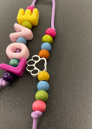 Renkli "LOVE" Yazılı Köpek Aksesuarı - Görsel 3