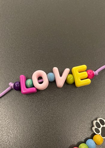 Renkli "LOVE" Yazılı Köpek Aksesuarı - Görsel 4