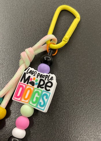 Renkli Boncuklu Kadın Anahtarlık - Görsel 5