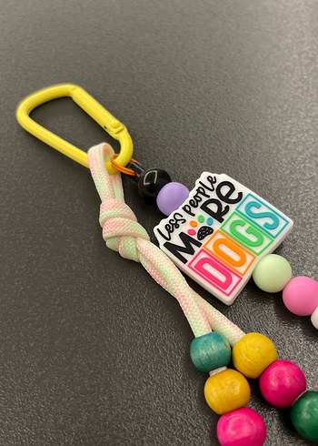 Renkli Boncuklu Kadın Anahtarlık - Görsel 6