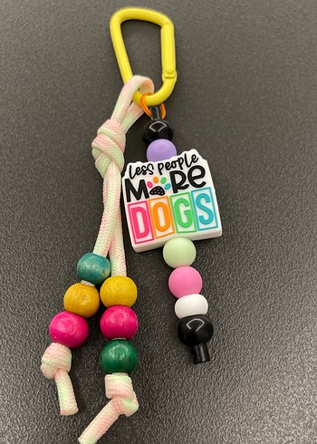 Renkli Boncuklu Kadın Anahtarlık - Görsel 3