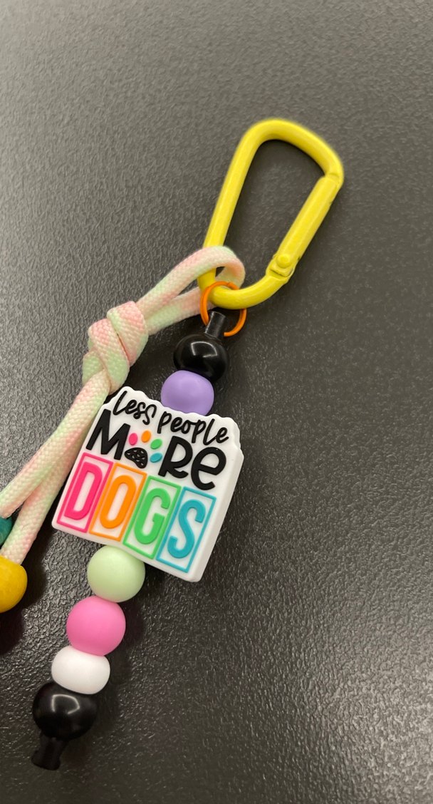 Renkli Boncuklu Kadın Anahtarlık - Görsel 5