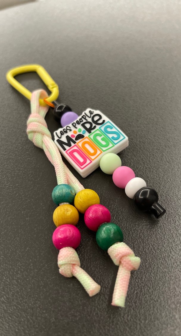 Renkli Boncuklu Kadın Anahtarlık - Görsel 4