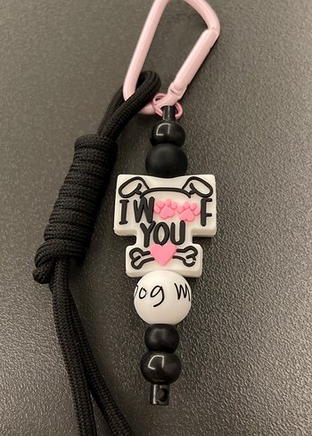 Pembe Püsküllü Rock Punk Anahtarlık - Görsel 8