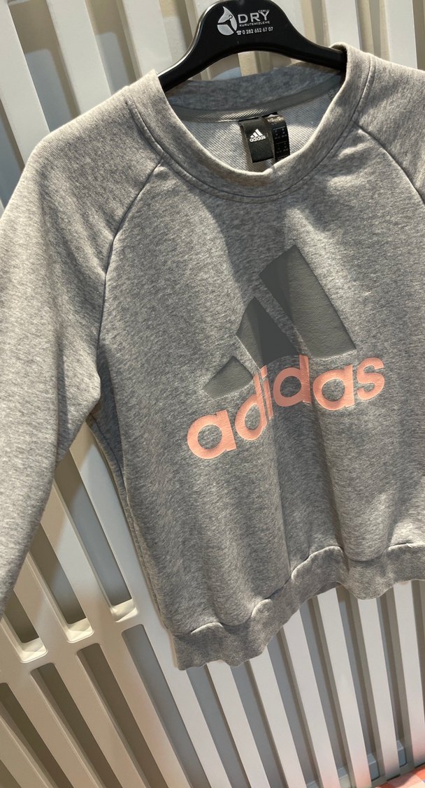 Gri adidas Kadın Sweatshirt - Görsel 4