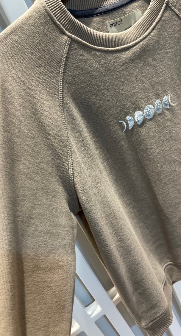 Bej Baskılı Kadın Sweatshirt - Görsel 4