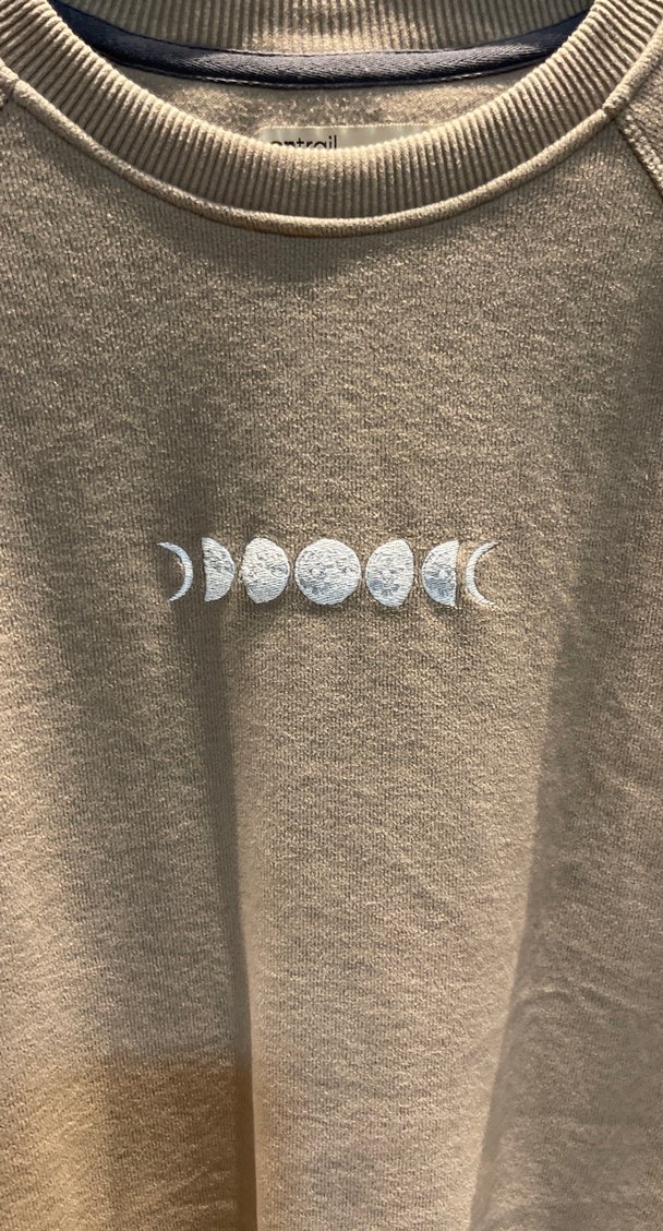 Bej Baskılı Kadın Sweatshirt - Görsel 2