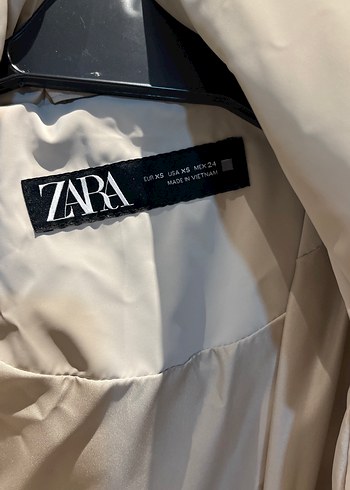 Krem Midi Kadın Kışlık Mont - Görsel 3