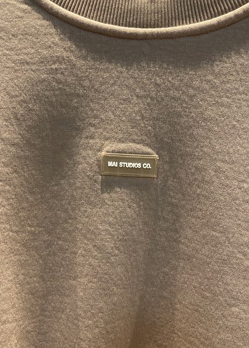 Kadın Kahverengi Süet Salaş Sweatshirt - Görsel 2