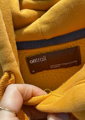 Sarı Kapüşonlu Salaş Sweatshirt - Görsel 4